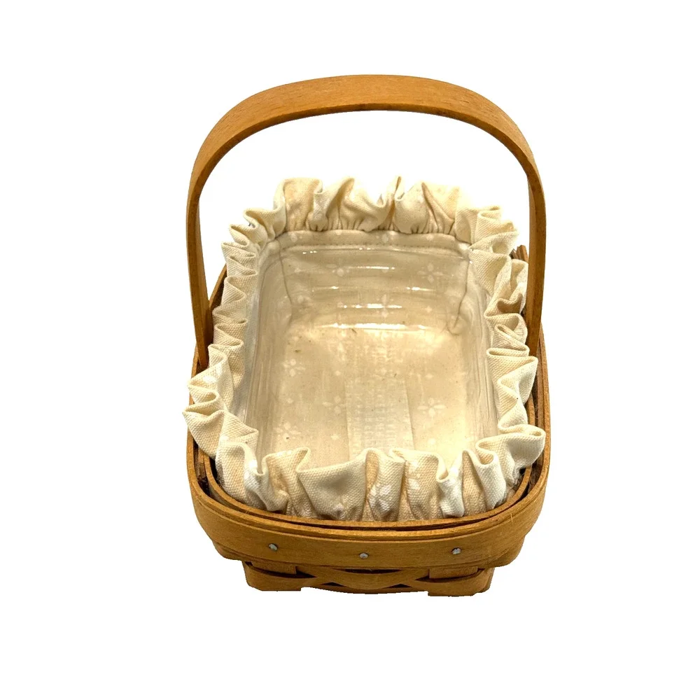 1996 Longaberger Horizon of Hope Basket w/Cream Liner & Protector‎ USA Vintage